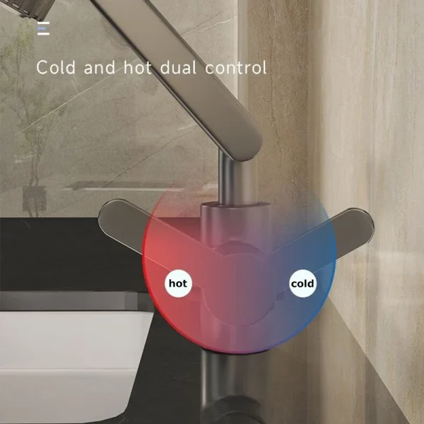 Universal Rotating Dual-mode Faucet Mechanical Arm Wash Basin Kitchen Bathroom Hot And Cold Household Basin Wash Basin Wash Up - Image 3